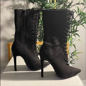 Black Stiletto Ankle Boots